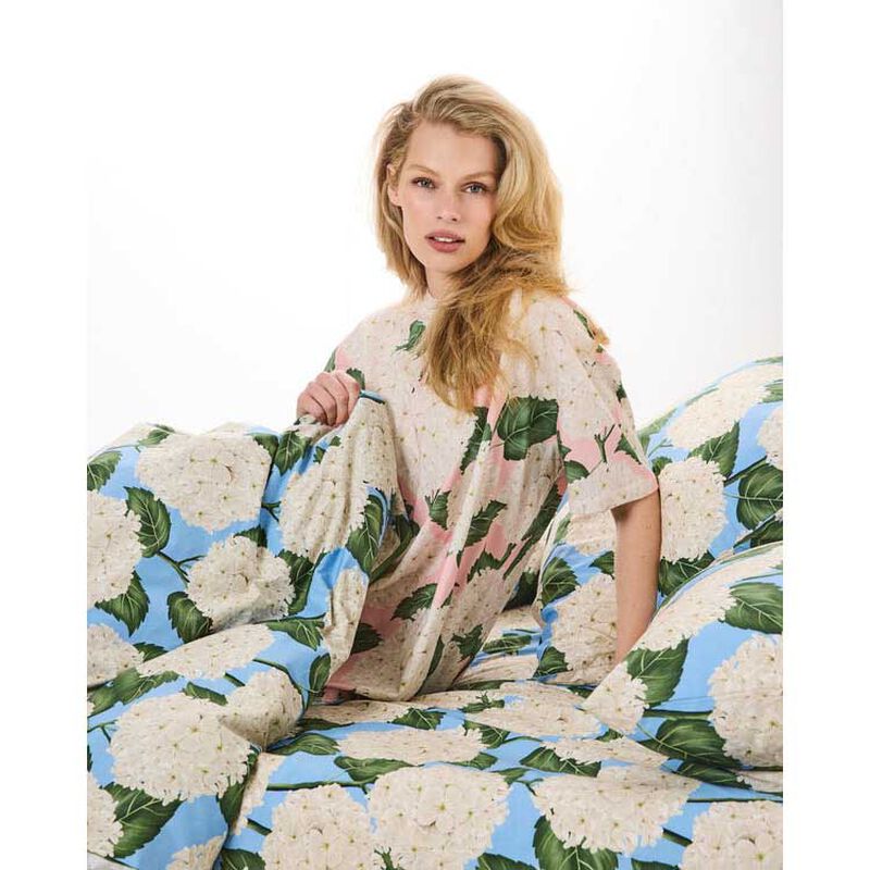 Kip&Co Hydrangea Blue Organic Cotton Quilt Cover image number 3